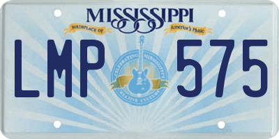MS license plate LMP575