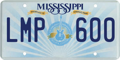 MS license plate LMP600