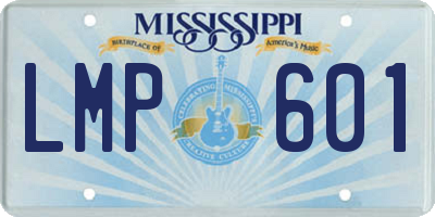 MS license plate LMP601