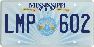 MS license plate LMP602