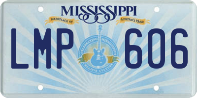 MS license plate LMP606