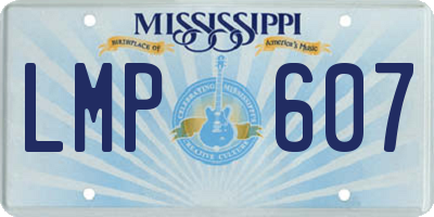 MS license plate LMP607