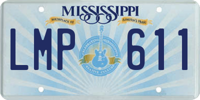 MS license plate LMP611
