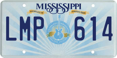 MS license plate LMP614