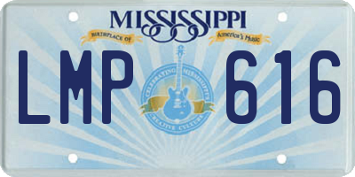 MS license plate LMP616