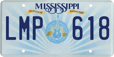 MS license plate LMP618