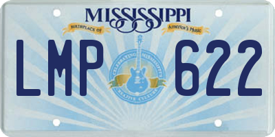 MS license plate LMP622