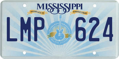 MS license plate LMP624