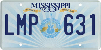 MS license plate LMP631