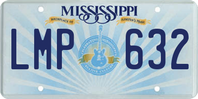 MS license plate LMP632