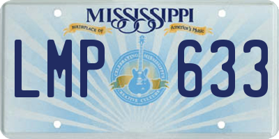 MS license plate LMP633