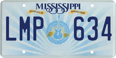 MS license plate LMP634