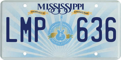 MS license plate LMP636