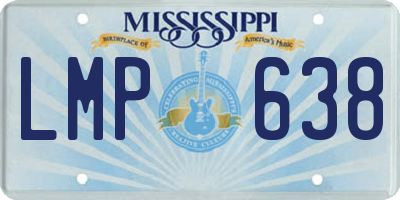 MS license plate LMP638