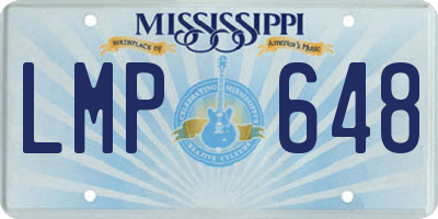 MS license plate LMP648