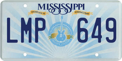 MS license plate LMP649