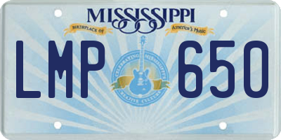 MS license plate LMP650