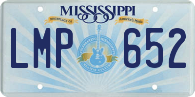 MS license plate LMP652
