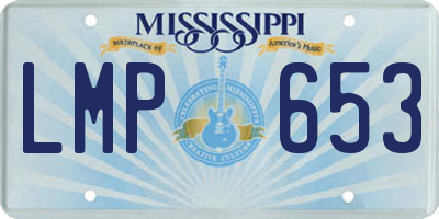 MS license plate LMP653
