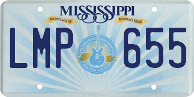 MS license plate LMP655