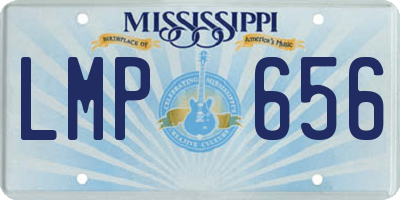 MS license plate LMP656