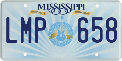 MS license plate LMP658