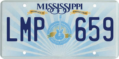 MS license plate LMP659