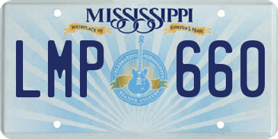 MS license plate LMP660