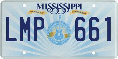 MS license plate LMP661