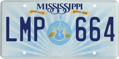 MS license plate LMP664