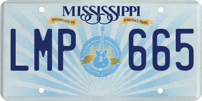 MS license plate LMP665