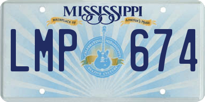 MS license plate LMP674