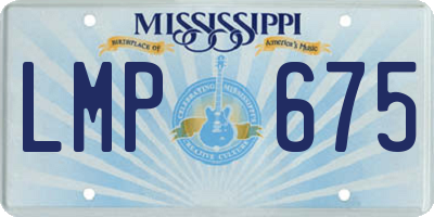 MS license plate LMP675