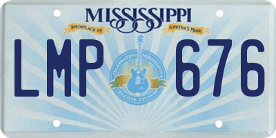 MS license plate LMP676