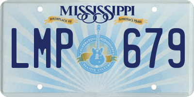 MS license plate LMP679