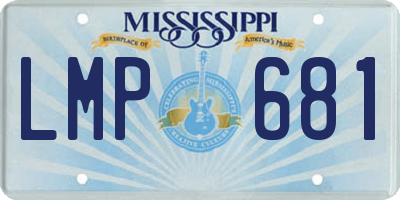 MS license plate LMP681