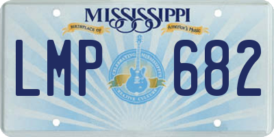 MS license plate LMP682
