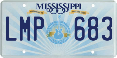 MS license plate LMP683