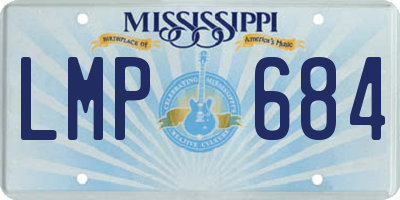 MS license plate LMP684