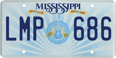 MS license plate LMP686
