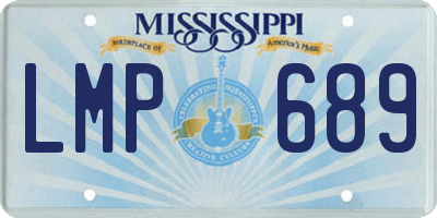 MS license plate LMP689