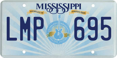 MS license plate LMP695