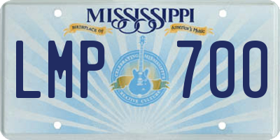 MS license plate LMP700