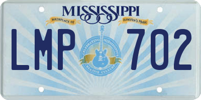 MS license plate LMP702
