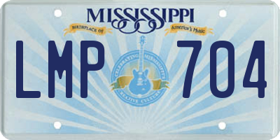 MS license plate LMP704
