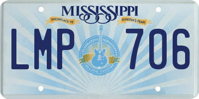 MS license plate LMP706
