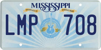 MS license plate LMP708