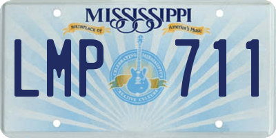 MS license plate LMP711
