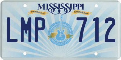 MS license plate LMP712