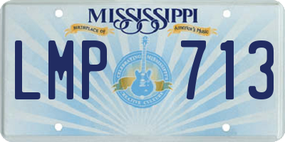 MS license plate LMP713